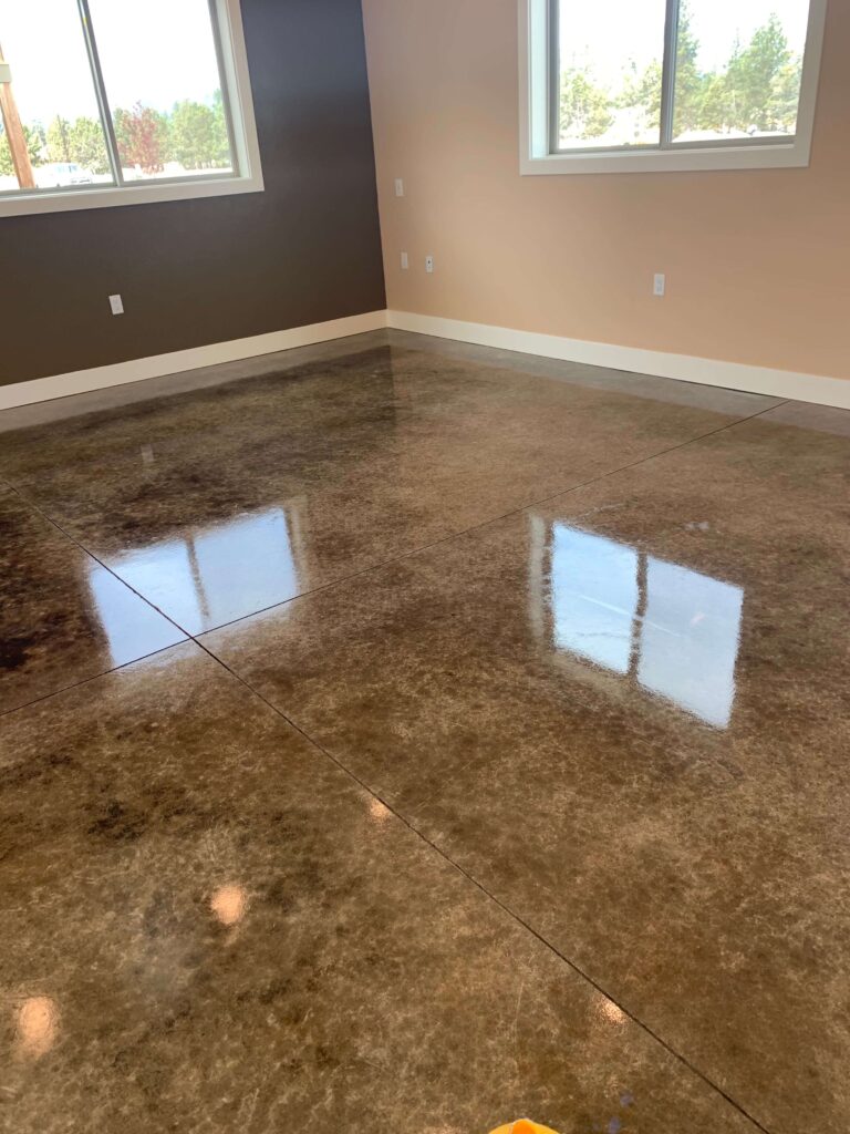 Residential Polished Acid Stained