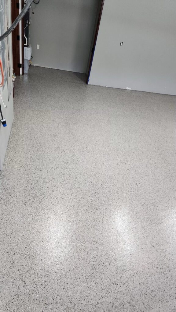 Bend Residential Garage Floor Color Flake